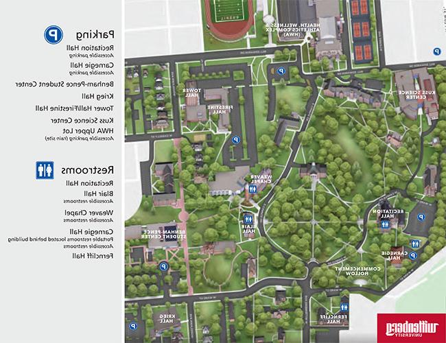 Commencement Campus Map